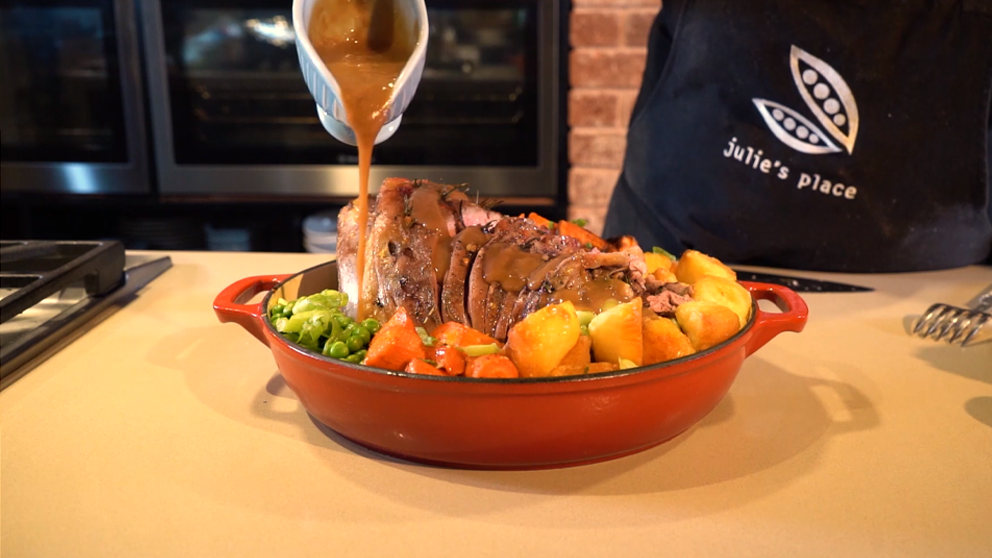 Julie Goodwin Cooks Lamb Roast (and sides)