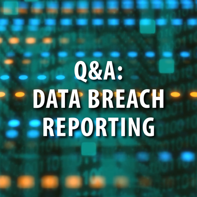 Cyber Security: Data Breach Reporting